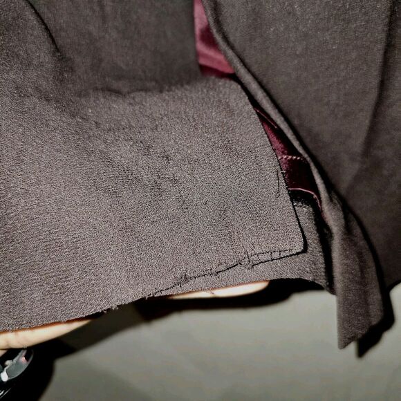 KAREN LAWRENCE BY MATTHEW DRESS Size 6 Chocolate Brown Silk/Lace Gown and Jacket - Picture 16 of 16